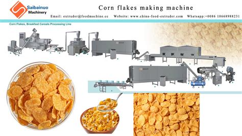 Corn Flakes Processing Line Youtube