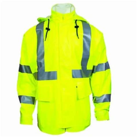 Full Sleeves Polyester Reflective Safety Jacket For Construction