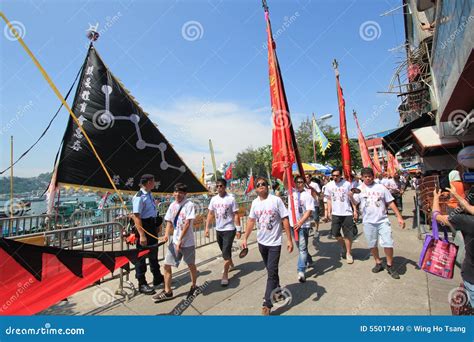 Cheung Chau Bun Festival En Cheung Chau En Hong Kong 2015 Imagen De