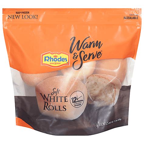 Rhodes White Rolls Soft 6 Ea Buehler S