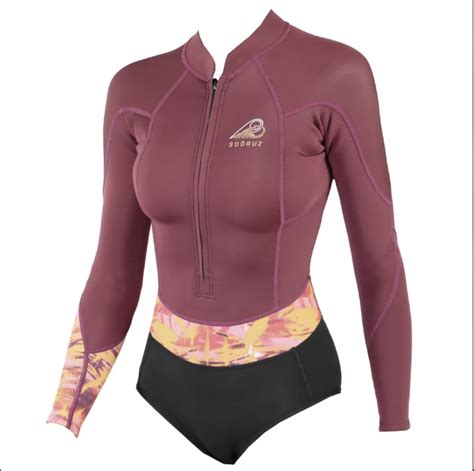 DIVINE Shorty 1 1 LS Front zip Wine 2024 SOÖRUZ NEOPRENO CORTO