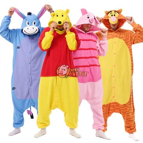 Winnie The Pooh Piglet Eeyore Tigger Onesie Cute Easy Halloween