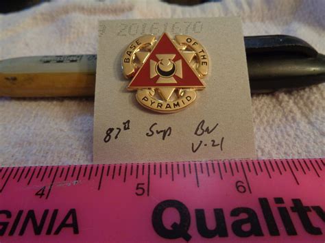 87th Support Battalion V 21 Unit Crest Di Dui Drawz11 Ebay