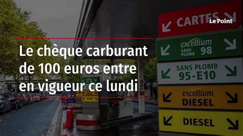 Le chèque carburant de 100 euros entre en vigueur ce lundi Vidéo