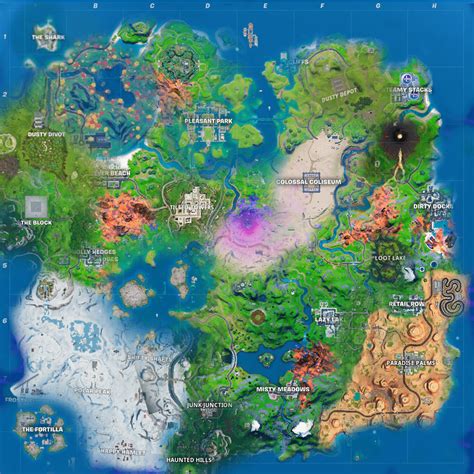 Chapter 2 Season 9 Map Concept Iced Rfortnitebr