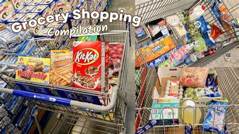 Grocery Shopping Vlog Realistic Grocery Compilation Aldi Walmart