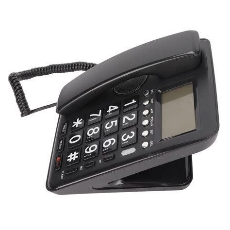 Wired?Landline, Shortcut?Keys Corded?Telephone Caller?ID With Blue?Screen For Home Black ...