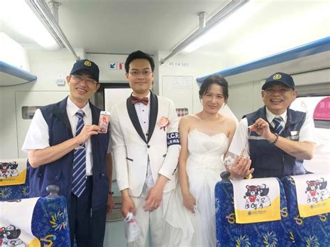 因鐵道結緣 香港鐵道作家租台鐵「結婚專列」娶妻 生活 自由時報電子報