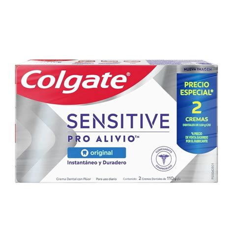 Crema Dental Colgate Sensitive Pro Alivio Original 2 Pzas De 110 G C U