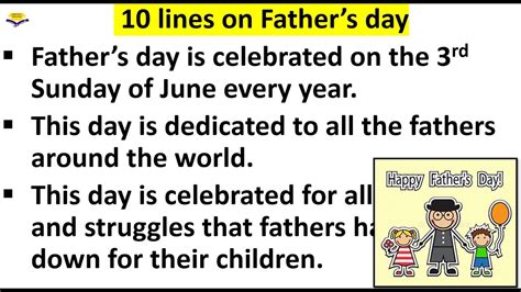 10 Lines On Fathers Day 10 Lines On Father Essay On My Father