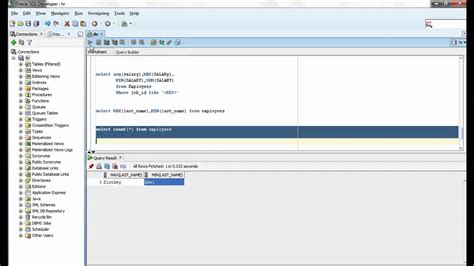 Oracle Sql Video Tutorial 29 Count Function Youtube