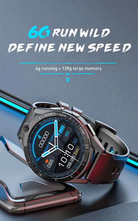 Montre connectée Lemfo Montres connectées LEM16 Android 11 GPS WiFi