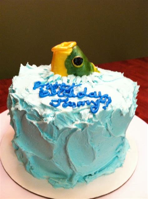 Fondant Fish Birthday Cake Fish Cake Birthday Th Birthday Bday