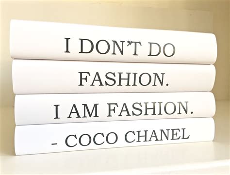 Fashion Coco Chanel Books Chanel Quote Decorative by ArtfulLibrary