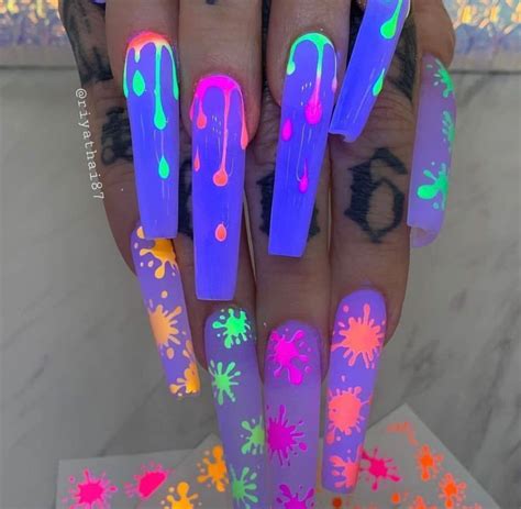 30 Gorgeous Glow In The Dark Halloween Nails To Steal The Show Artofit