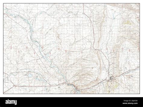 Rock Springs Wyoming Map 1981 1100000 United States Of America By