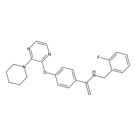 Buy N 2 Fluorobenzyl 4 3 Piperidin 1 Yl Pyrazin 2 Yl Oxy Benzamide