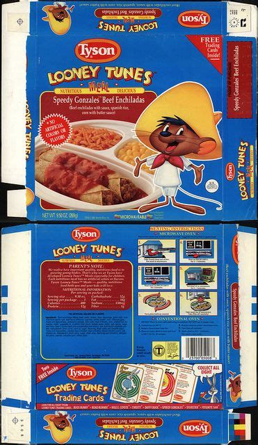 Tyson Looney Tunes Meal Speedy Gonzales Beef Enchiladas Tv Dinner