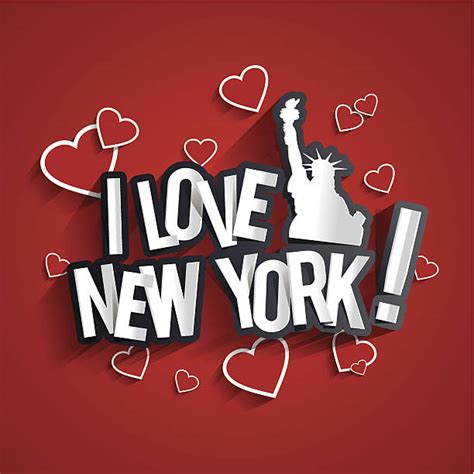 I Love New York Frase En Inglés Ilustraciones Banco De Fotos E