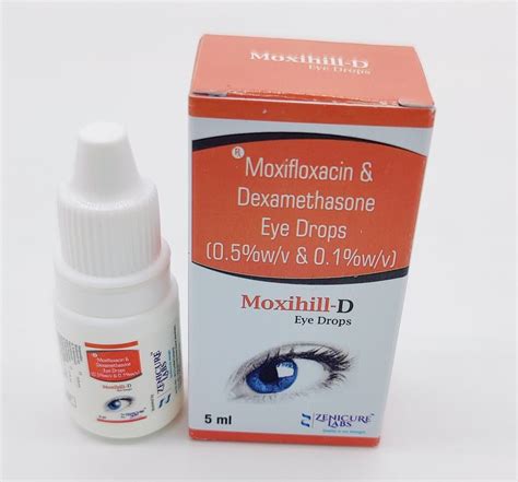 Moxihill Pd Moxifloxacin With Prednisolone Acetate Eye Drops At