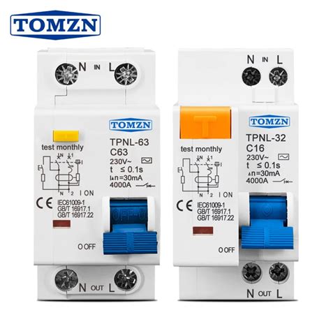 Tpnl Dpnl V P N Residual Current Circuit Breaker With Over And