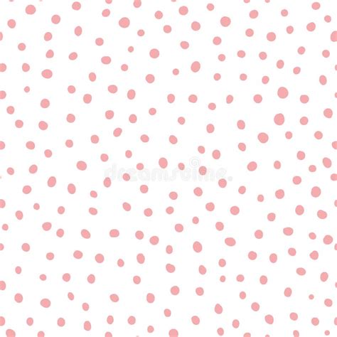 Pink Polka Dot Pattern Seamless Dotted Pattern With Pink Glitter Gold