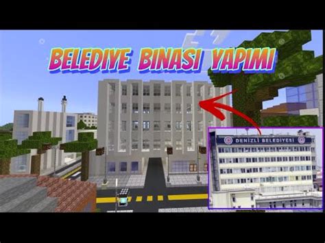 ŞEHRİME BELEDİYE BİNASI YAPTIM Minecraft modern evler YouTube