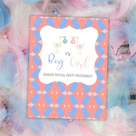 Gender Reveal Party Printables Printables And More Club