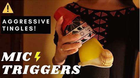 ASMR SUPER FAST AND AGGRESSIVE MIC TRIGGERS For Tingles Overload