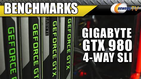 4 Way Sli 980 Benchmarks Newegg Tv Youtube