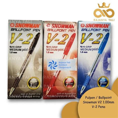 Jual Pulpen Ballpoint Snowman V Mm V Pena Di Lapak Knitknot