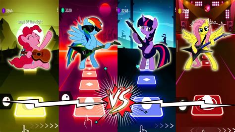 Tiles Hop Edm Rush Pinkie Pie Vs Rainbow Dash Vs Twilight Sparkle Vs