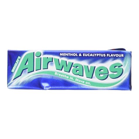 Wrigleys Airwaves Menthol And Eucalyptus Chewing Gum 10s 14g Buy Health Products At Healthy U