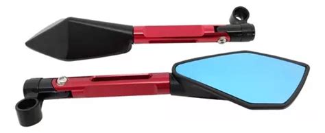 Retrovisor Esportivo Moto Cb Twister Xre Vermelho Hornet