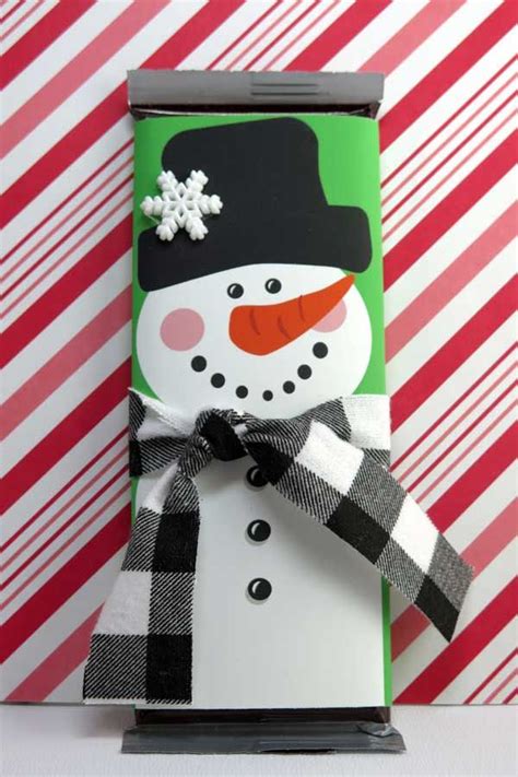 Free Printable Snowman Candy Bar Wrappers