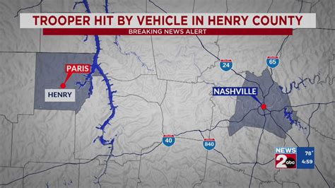 Trooper Hit By Vehicle In Henry County Tn