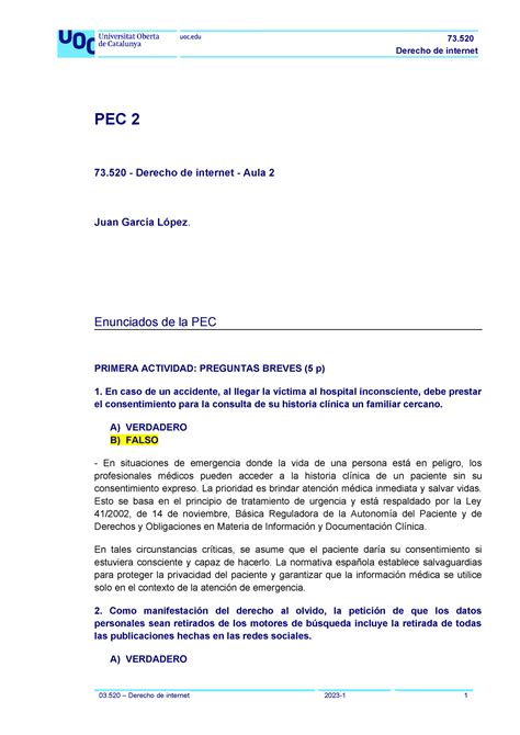 73 520 PEC2 2023 1 Internet PEC II Derecho De Internet PEC 2 73