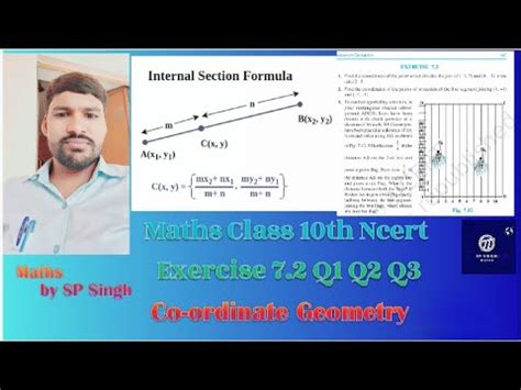 Maths Class Th Ncert Exercise Q Q Q And Section Formula