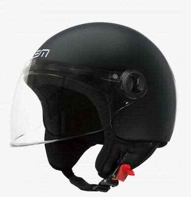 LEM Roger DOT Matte Black Motorcycle Helmet Medium M EBay