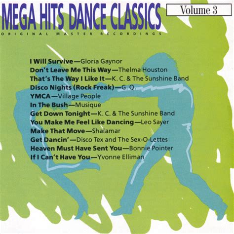 Mega Hits Dance Classics Volume 3 1989 Cd Discogs