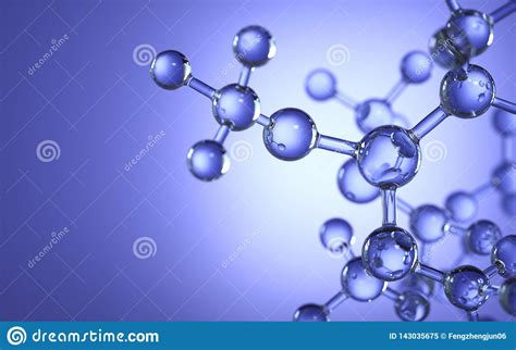 Molecule Model Science Concept D Rendering Conceptual Image Stock