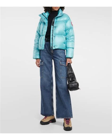 Canada Goose Cypress Cropped Puffer Jacket In Blue Lyst