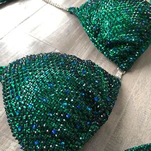 Competition Bikini Emerald Green NPC IFBB OCB Competition Etsy