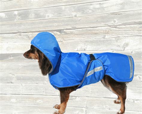 Hooded Dog Coat custom made for your dog with tummy panel and