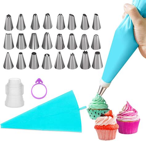 Amazon ANSLYQA 30 Pcs Pastry Piping Bags Set With 10 PCS 18 Inch