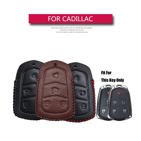 Kukakey Leather Car Key Case Cove For Cadillac Ats L Ct Cts Xts Xt