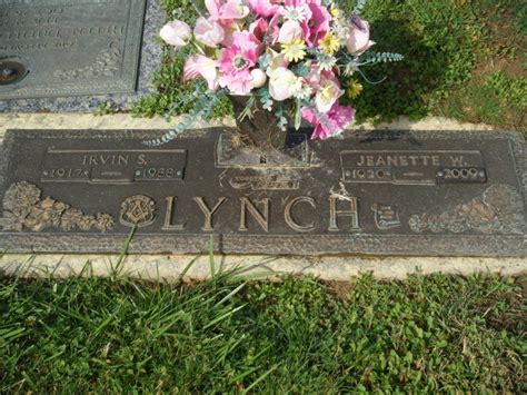 Irvin Smith Irv Lynch Jr 1917 1988 Find A Grave Memorial