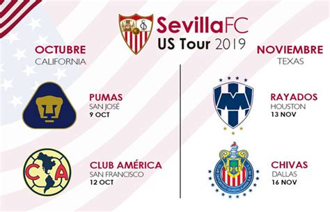 Sevilla Jugará Amistosos Con Pumas América Chivas Y Rayados Futbol