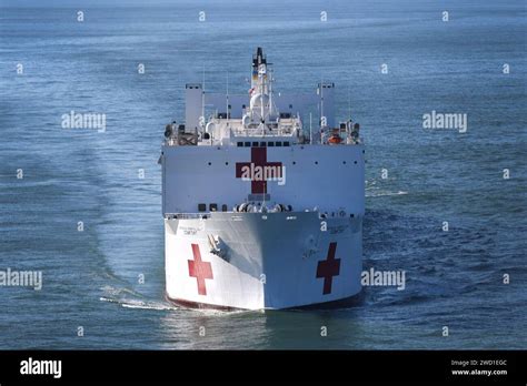 The Military Sealift Command Hospital Ship Usns Comfort Departs Naval