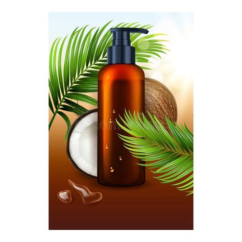 Coconut Oil Poster Vector Stock Illustrations 356 Coconut Oil Poster